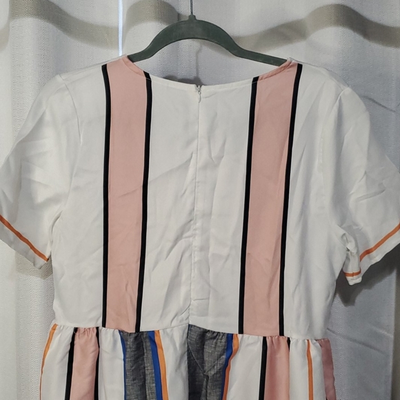 Multi color striped dress - Picture 4 of 5